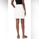 NWT Mudpie Flynn Pockets Button Front Ivory Lined Skirt Pockets Fun Casual XS — photo 3