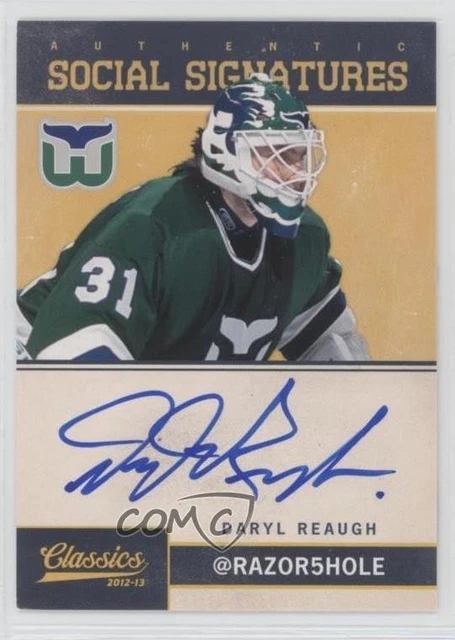 2012-13 Panini Classics Signatures Social Daryl Reaugh #SS-REA Auto 09gu