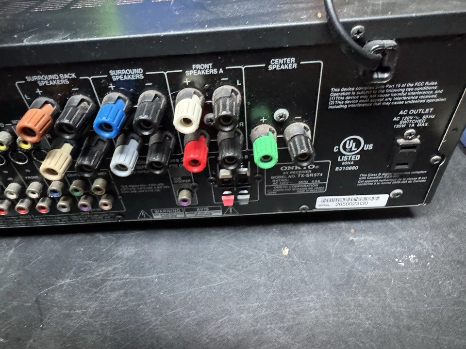 Onkyo TX-SR574 - 7.1 Channel Surround A/V Receiver - Image 4 of 4