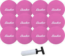 4 Inch Mini Volleyball 12-Pack with Pump for Team Gift, Award, and Pool Friendly