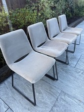 Dining Chairs Set of 4, In Grey Immaculate Condition