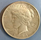 1921 Peace Silver Dollar Key Date VF condition but you grade it
