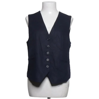 Zara, gilet de costume, taille : M, bleu, coton/polyester, monochrome, femme ... - Photo 1/4