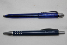 2 Kugelschreiber Daimler + DAIMLERCHRYSLER - blau - Sammlerstücke