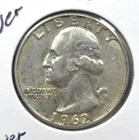 1962-D Washington Quarter, 90% Silver 6.25gm coin ask4bud