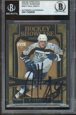 Paul Kariya Signed 2005-06 Upper Deck Hockey Showcase Card #HS11 BAS Auto