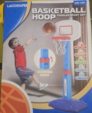 Toddler Basketball Hoop Indoor for Age 1-3, Adjustable Kids Basketball Hoop NEW