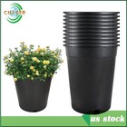 Pro Cal 5 Gallon Premium Nursery Black Plastic Planter Garden Grow Pots 5 10 Pcs