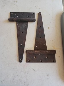 Large Rusty 15 Inch Barn Door Hindges
