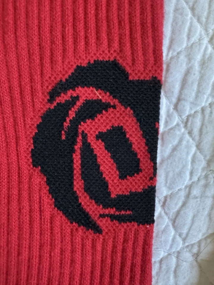 Derrick Rose Adidas Crew Socks Size Large 9-13 Red And Black NWT Retail $16 - Image 3 of 3
