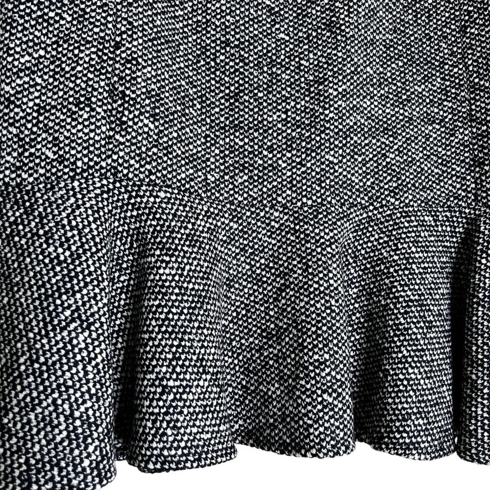 Minifalda Garfield & Marks línea A para mujer 6 gris tweed volantes volantes dobladillo Foto 4 de 4