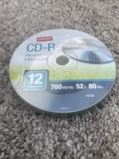 (12) Staples CD-R Recordable Discs 700MB New