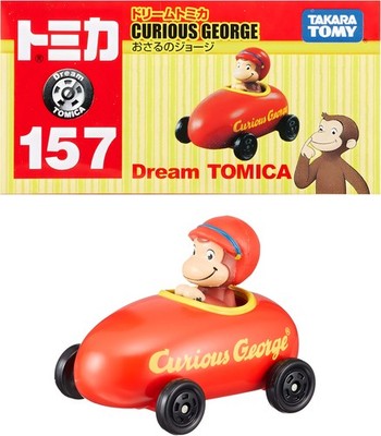 TAKARA TOMY Tomica Dream Tomica No.157 Curious George Mini Car Toy