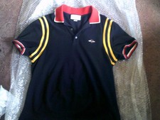 Gucci polo shirt men  xl Black with red yellow accents
