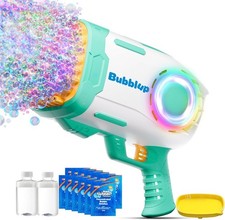 Play-Act Bubble Machine Guns, 69 Holes Bazooka Rocket Shape Bubble Gun for Kids