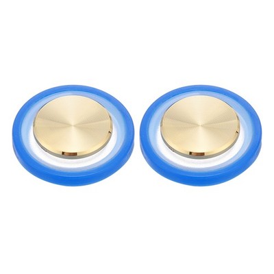 2 Stück Handy-Spiel-Joystick, spiralförmiger Gamecontroller, für Gold/Blau