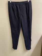 Adidas Men  s NWT Size Large Navy Essential 3-Stripe Tapered Pants Sweatpants