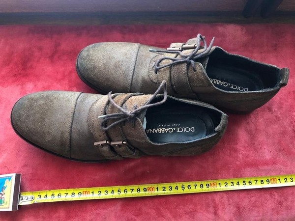 Men Dolce Gabbana Heels Leather 42