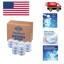 ToiletWand Disinfecting Refills, Disposable Wand Heads, 30Count Package May Vary