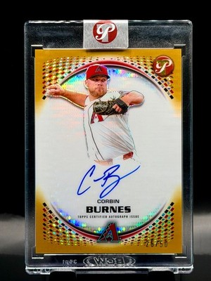 Corbin Burnes Auto /50 Gold Refractor 2026 Topps Pristine #PA-COB Diamondbacks