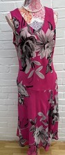 Savoir Dress UK 16 Pink Y2K Bias Cut Pink Floral Wedding Occasion Pretty Garden