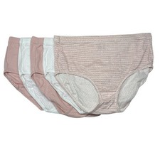 Jockey Set of 5 Elance Breathe Cotton Briefs Size 8 A516105 Earth Rose 12873