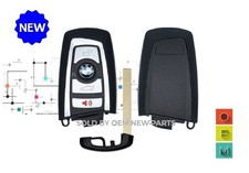 Oem Bmw Smart Key Fob Ygohuf5767 Unlocked 2015-2018 Bmw M3 M4 Silver Trim