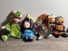 Pooh and Friends King Arthur Camelot Beanbag Friends NWT Read Below