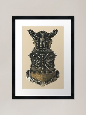 ROTC Uniform Abzeichen gerahmte Kunst Pr gerahmtes Wandbild Poster Leinwanddruck Bild