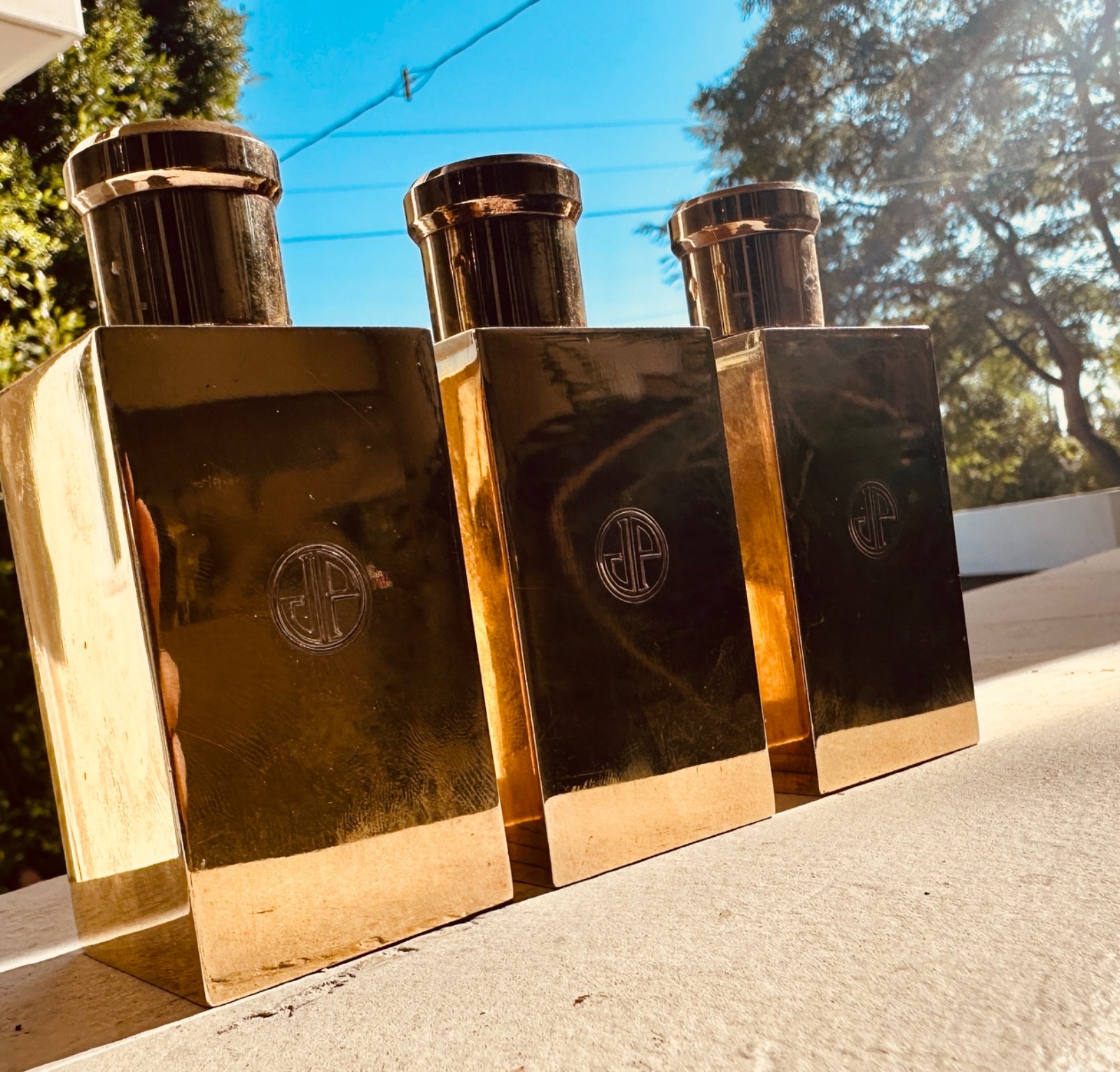 Jean Puiforcat Gustave Keller 950 Silver Art Deco Sterling  Travel Case Set Gift