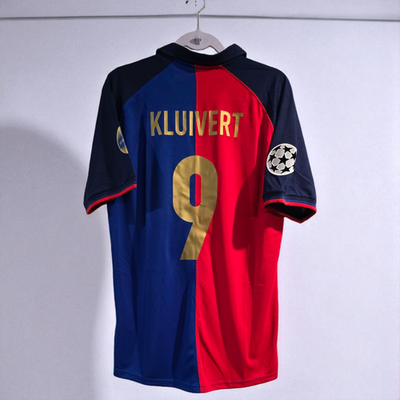 Barcelona FC Home - UEFA Champion League 99/00 - KLUIVERT # 9 - XL