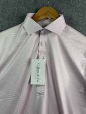 Collars  Co Pink Vantage Dress Collar Polo Shirt Men  s Small NEW