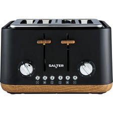 Image of Salter Ultimate Products EK5823BLK Toronto 4 Slice Toaster Black