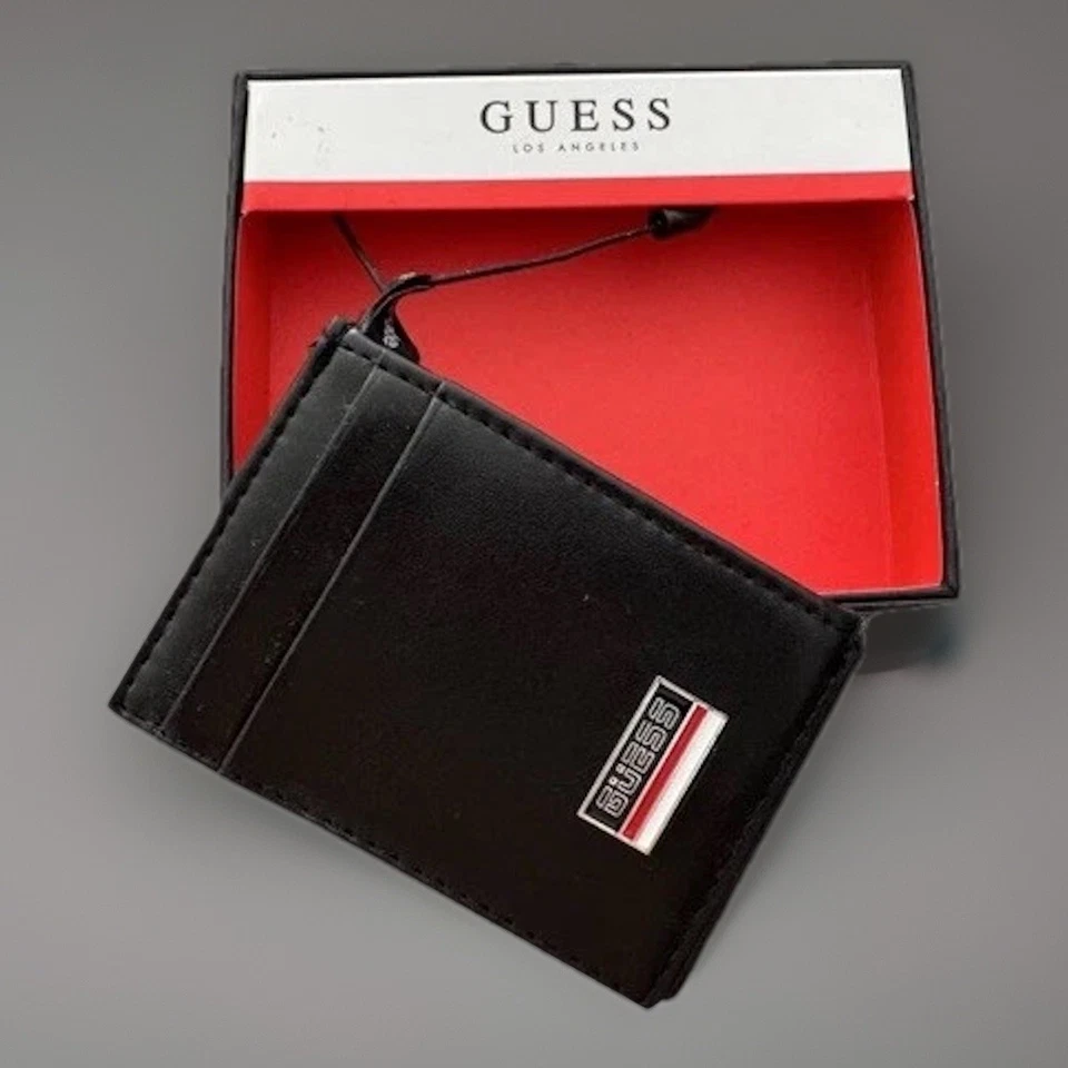 Guess Men's Slim Magnetic Money Clip RFID Billfold Wallet Black 31GO160028 - Image 4 of 4