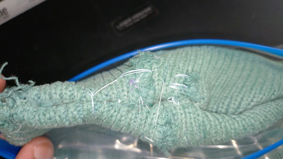 Gorra tejida verde menta {azul marino antiguo} - talla única para todos Foto 4 de 4