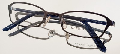 Vintage KENNETH COLE WIZARD OF BRONZE 800 BLUE Eyeglasses  New Metal 47-19-130