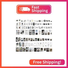 Alideco 200pcs Vintage Scrapbook Supplies Pack for Art Journaling Bullet Junk Jo