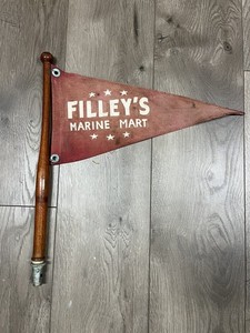 Vintage Filly’s Marine Mart Boat Flag