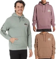 Quiksilver Men's Omni Logo Pullover Hoodie Sweatshirt Skate Surf NEW $60