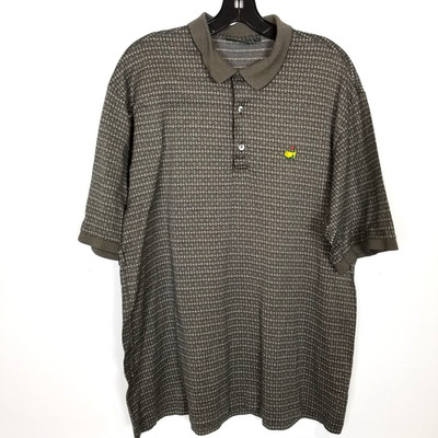 Bobby Jones x Masters Collection Polo Shirt Men XL Golf Short Sleeve Striped