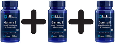 3 x Life Extension Gamma E Mixed Tocopherols & Tocotrienols - (555,28 EUR/kg)
