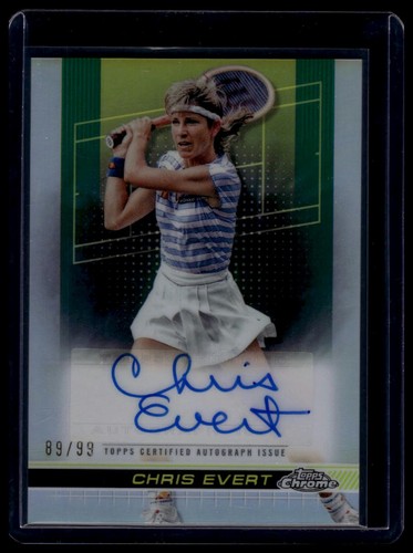 Chris Evert #TCA-CET 2024 Topps Chrome Autographs II card