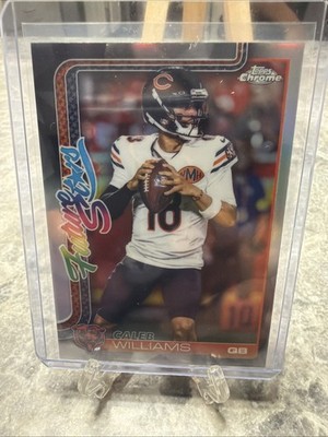 2025 Topps Chrome Football Caleb Williams Future Stars Refractor