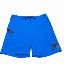 Eddie Bauer First Ascent Board Shorts Men  s Sz 40 Blue Drawstring Outdoor Hike