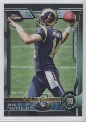 2015 Topps Chrome Rookies Black Refractor 13/299 Sean Mannion #182 Rookie RC 1s6