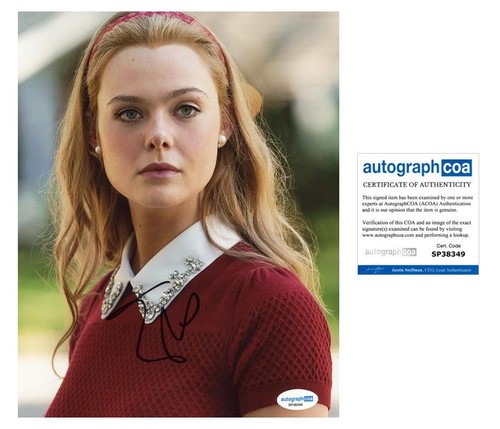 Elle Fanning "A Complete Unknown" AUTOGRAPH Signed 'Sylvie' 8x10 Photo ACOA