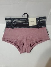    Calvin Klein M Women  s 3 Pack Boyshorts Style Cotton Microfiber Rib   Nwt 