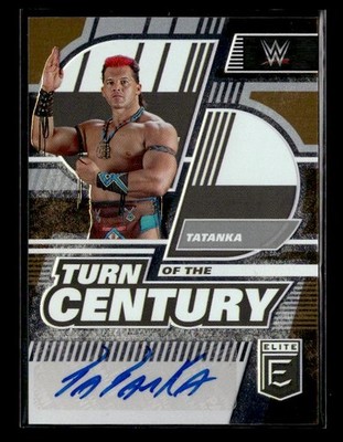 2023 Donruss Elite WWE #TC-TTK Tatanka Turn of the Century Auto Gold #/10