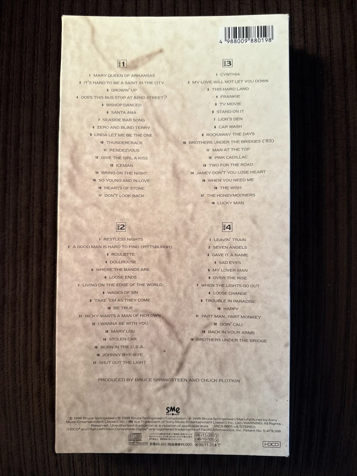 Bruce Springsteen Tracks 4 CD Japanese Import Rare - Image 2 of 4