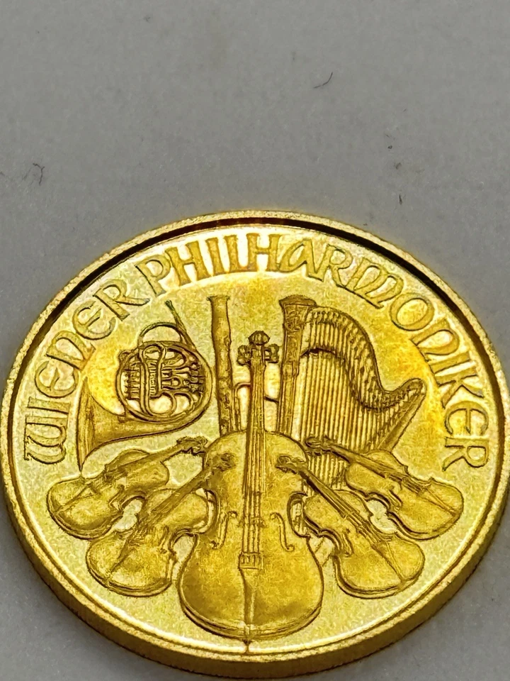 2022 Austria 10 Euro 1/10oz Gold Philharmonic UNC .999 Gold Special   #14512 - Image 2 of 3